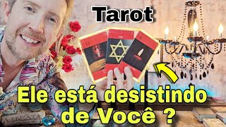 Ele está desistindo de você  O Que ele pretende  Como ele está em relação a você hoje Tarot de hj [upl. by Kcirdde]