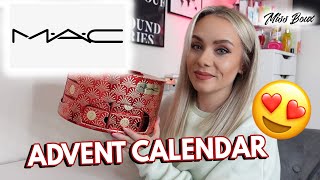 MAC ADVENT CALENDAR 2022  BURSTING WITH SURPRISES WORTH £405 MISS BOUX [upl. by Giuditta]