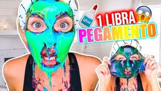 RETO 1 LIBRA de PEGAMENTO de COLORES 🌈😱 FUNCIONA como PEELOFF  Katie Angel [upl. by Aipotu]