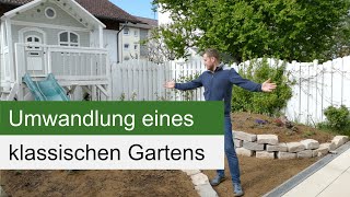 Anlage eines Naturgartens  ein klassischer ReihenhausGarten wird umgewandelt [upl. by Ponton774]