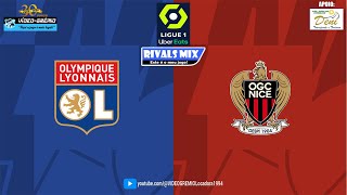 LYON vs NICE  22ª RODADA DA LIGUE 1 202324  EN DIRECT Simulation [upl. by Konopka]