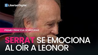 Serrat se emociona al oír a la princesa Leonor citar uno de sus versos en catalán [upl. by Erkan]