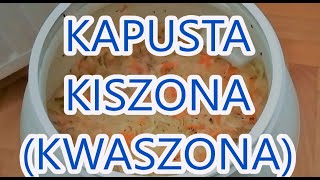 Kapusta kiszona  tradycyjna i pyszna  przepis ma ponad 100 lat [upl. by Lardner61]