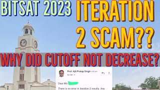 BITSAT Iteration 2 Cutoffs  Is it a glitch  Truth Explained  BITS Pilani [upl. by Cassady]