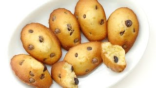 Chocolate Chip Madeleine Recipe  French Mini Sponge Cake 초코칩 마들렌 만들기 [upl. by Akined732]