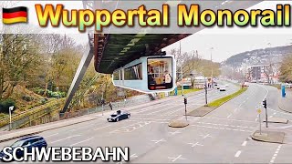 4K Suspension Railway in Wuppertal Germany Schwebebahn [upl. by Aekahs]