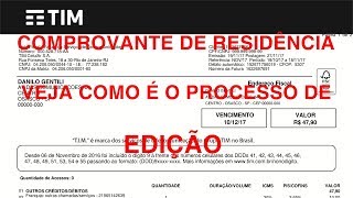 COMPROVANTE DE RESIDÊNCIA  EDIÇÃO E DEMOSNTRAÇÃO [upl. by Aivin]