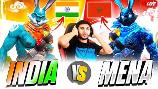 MENA LEGENDS 🇲🇦🥵 vs INDIAN LEGENDS 🇮🇳🥶 4 vs 4 CLASH SQUAD BATTLE nonstopgaming free fire live [upl. by Ramar]