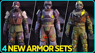 4 New Armor Sets Showcase Helldivers 2 [upl. by Ayaet]