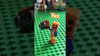 Robot comes to destroy Lego City so had to do it to them legostopmotion legoanimation [upl. by Melitta]