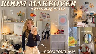 ROOM MAKEOVER amp DECORATE WITH ME FOR FALL 2024 ✨pinterest inspired bedroom makeover in new york city [upl. by Ttihw]