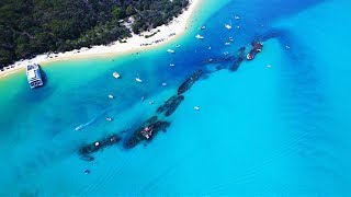 Tangalooma Wrecks Moreton Island in 4K [upl. by Ahtiek]