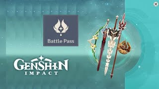 HOW TO GET BATTLE PASS GNOSTIC HYMN REWARDS GENSHIN IMPACT [upl. by Alyaj489]