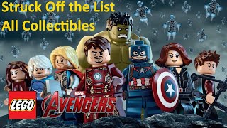 LEGO Marvels Avengers  Struck Off the List  All Collectibles [upl. by Juley]