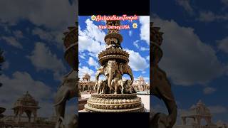 Akshardham Temple in New Jersey USAyoutubeshorts youtubevideo temple srikrishna usa [upl. by Bores]