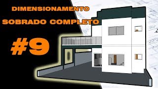 CALCULO SOBRADO COMPLETO  AULA 9 CARGA NAS ESCADAS [upl. by Bilek]