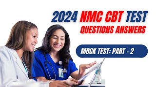 2024 NMC CBT Mock Test PART2 MCQ Nursing Sample Questions and Answers 2650 for UK amp Ireland [upl. by Emmons]