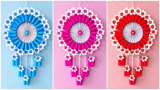 Unique Flower Wall Hanging  Quick Paper Craft For Home Decoration  Easy Wall Mate  DIY Wall Decor [upl. by Lyckman]