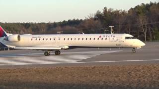 Delta Connection CRJ900 Smooth Takeoff MHT [upl. by Tracey]