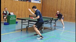 J Burghardt TTR 1851 T Hofmann TTR 1895 tischtennis tabletennis china challenge [upl. by Ahsatam]