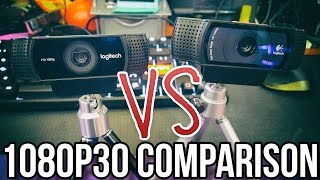 Logitech C922 vs C920 Webcam Comparison 1080p 30 FPS  Pro Stream Webcam [upl. by Zina]