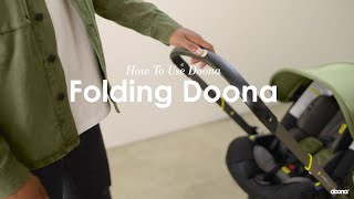 How to fold the Doona   Doona  Car Seat amp Stroller [upl. by Steck]