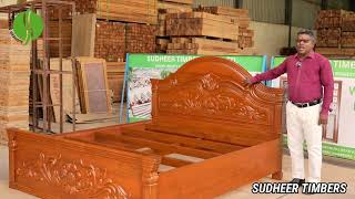 King Size COT At SUDHEER TIMBERS PVTLTD [upl. by Nosydam]