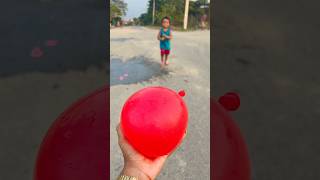 Balloon popping video 🎈🎈😅 funny poppingballon cutebaby trending shorts shortvideo [upl. by Ahsilav817]