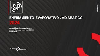 quotEnfriamiento Adiabático  Evaporativoquot  Webinar [upl. by Orban]