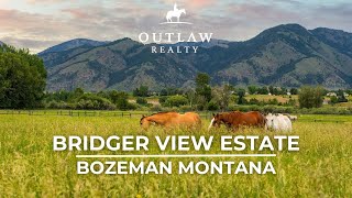 Horse Property For Sale in Bozeman Montana  Bridger View Estate  Outlaw Realty [upl. by Yelrebmyk]