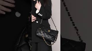 Clutch with Chain in Shiny Lambskin Leather bag handbag handbags chanel shoulder [upl. by Ambrose]