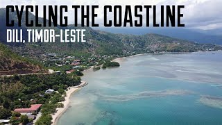 Cycling the TROPICAL ISLAND coastline of Timor Leste Southeast Asia 🇹🇱 [upl. by Dumm]