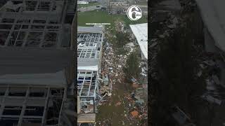 Drone captures extensive tornado damage in Indiana [upl. by Iana536]