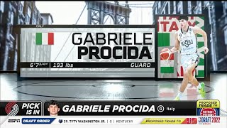 Gabriele Procida NBA Draft 2022 [upl. by Obau]