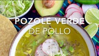 POZOLE VERDE DE POLLO delicioso amp saludable  Recetas fáciles Pizca de Sabor [upl. by Ymas]