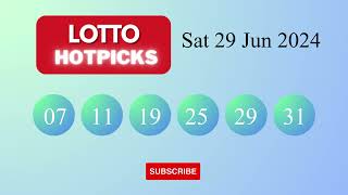 LottoHotPicks Draw Results on Sat 29 Jun 2024 The National Lottery UK [upl. by Banky]