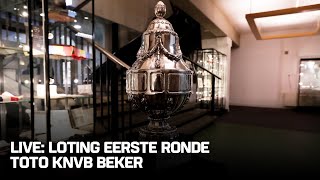 LOTING EERSTE RONDE TOTO KNVB Beker 🏆🎙️  De Eretribune [upl. by Retsim]