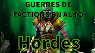 GUERRE DE FACTION EN AUTO 1 MORTS VIVANTS  HORDES  21  raid shadow legends fr [upl. by Lossa826]