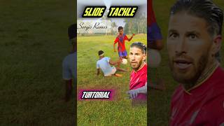 Football slide tackle kaise mare 🤔। Football slide tackle turtorials 😲।football skills tutorial [upl. by Lannie]