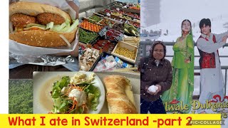 Europe food series  Vegetarian food in SwitzerlandMount Titlis Lucerne [upl. by Freytag691]