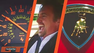 Hammond and May Drag Race Ferrari Testarossa amp Lamborghini Countach  The Grand Tour [upl. by Nosned718]