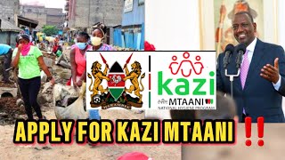 Must WATCH‼️How to APPLY for KAZI MTAANI 2024 amp Latest news  Jobs Today [upl. by Mckenna]