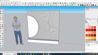 Vertical louvers in SketchUp with 1001bet tools youtubevideotools [upl. by Atirrehs405]