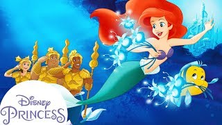 The Little Mermaid The Ghost Lights Readalong  Disney Princess Bedtime Stories [upl. by Tannenbaum]