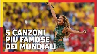 5 CANZONI PIÙ FAMOSE DEI MONDIALI DI CALCIO 🎵 [upl. by Eusoj64]