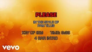 Pam Tillis  Please Karaoke [upl. by Flora]