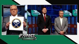 Buffalo Sabres win 2018 NHL Draft Lottery [upl. by Llebana797]