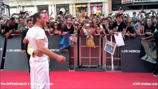 JeanClaude Van Damme  The Expendables 2 Premiere  Spain [upl. by Franci]