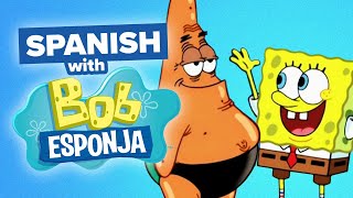 Learn Spanish with TV Shows SpongeBob Gets Tanned [upl. by Juback347]