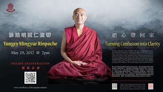 Turning Confusion into Clarity with Yongey Mingyur Rinpoche [upl. by Troc15]